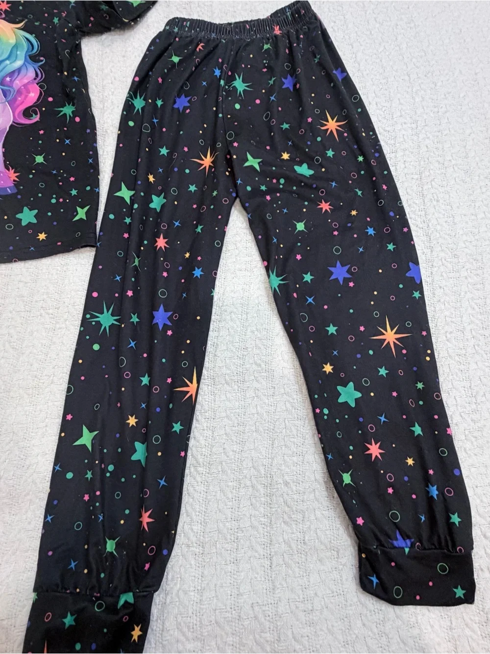 Amazon Gllow in the Dark Unicorn & Star Kids Pajama Set